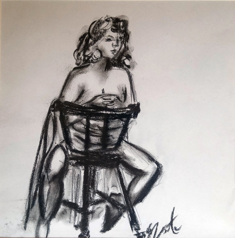 Woman on Chair by artist Eryn Zavaleta